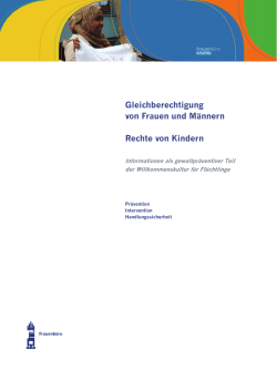 Gleichberechtigung von Frauen und M&auml;nnern Rechte von Kindern