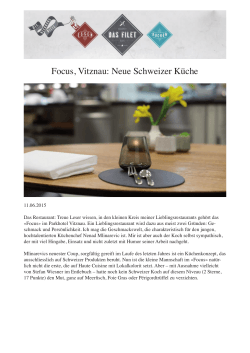 Focus, Vitznau: Neue Schweizer Küche