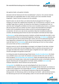 Infoblatt Notartermin