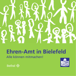 Ehren-Amt in Bielefeld - Bodelschwinghsche Stiftungen Bethel
