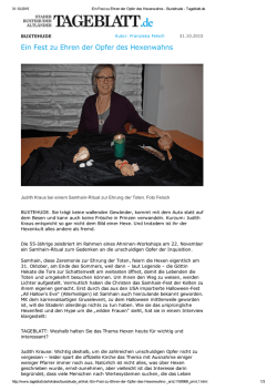 Ein Fest zu Ehren der Opfer des Hexenwahns