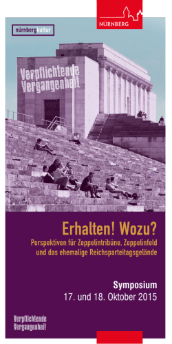 Erhalten! Wozu?