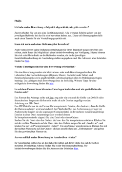 Ich habe meine Bewerbung erfolgreich abgeschickt, wie geht es