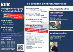 So erhalten Sie Ihren Anschluss: Stromanschluss