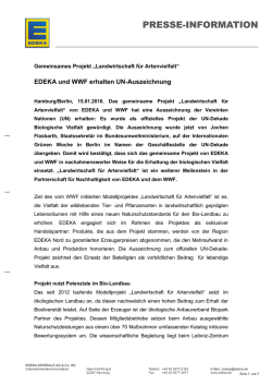 EDEKA und WWF erhalten UN-Auszeichnung - EDEKA