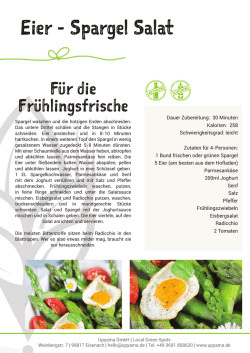 Eier - Spargel Salat