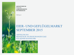EIER- UND GEFL&Uuml;GELMARKT SEPTEMBER 2015