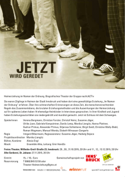 Jetzt wird geredet