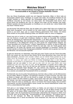 Homosexualit&auml;t und Kirche