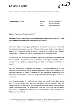 Digitaler Pflegesessel