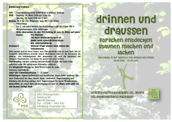 drinnen und draussen