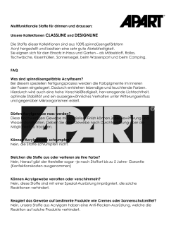Multifunktionale Stoffe für drinnen und draussen: Unsere