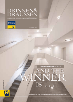 Drinnen & Draussen 1/2015 Bericht &uuml;ber unsere mit dem N&Ouml;