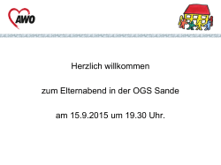 Elternabend am 15.09.2015