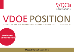 VDOE POSITION Media-Informationen 2015