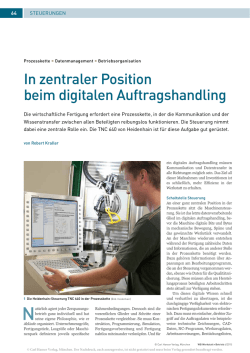 In zentraler Position beim digitalen Auftragshandling