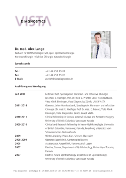 Dr. med. Alex Lange