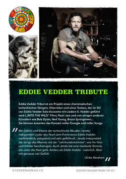 Eddie Vedder Tribute promo pdf cz