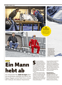 Ein Mann hebt ab - Migros