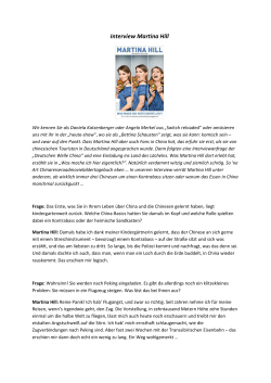 Interview Martina Hill