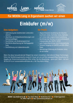 Eink&auml;ufer (m/w)