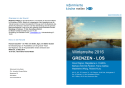 Winterreihe 2016 GRENZEN - LOS