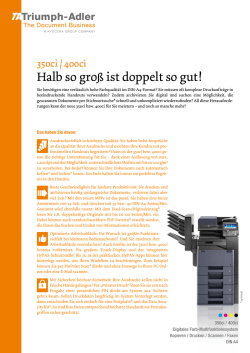 Halb so gro&szlig; ist doppelt so gut! - TA Triumph