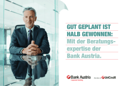 gut gePlaNt ist HalB gewoNNeN: mit der Beratungs