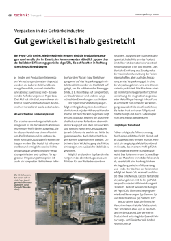 Gut gewickelt ist halb gestretcht - neue