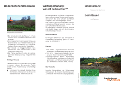 Bodenschutz beim Bauen - im Landratsamt Ravensburg