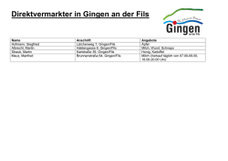 Direktvermarkter in Gingen an der Fils