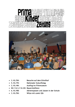 Schulzeitung - Kindergarten & Primarschule St.Antoni