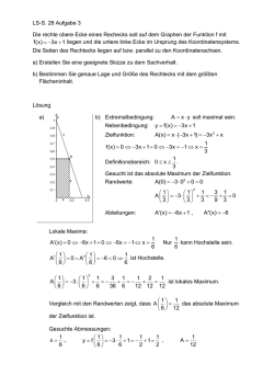 LS-S. 28 Aufgabe 3 Die rechte obere Ecke eines Rechecks soll auf