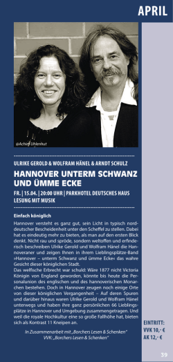 hannover unterm schwanz und &uuml;mme ecke