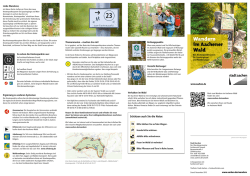 Wandern im Aachener Wald