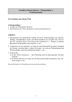 1 Grundkurs Deutsch (Hessen) – Übungsaufgabe 1