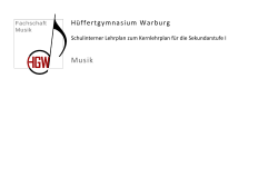 Musik - Hüffertgymnasium Warburg