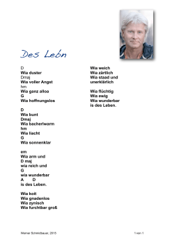 Des Lebn - Werner Schmidbauer