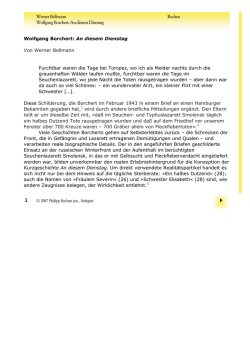 Interpretation. Wolfgang Borchert: "An diesem Dienstag"