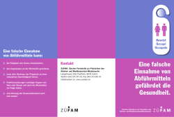 Eine falsche Einnahme von Abf&uuml;hrmitteln gef&auml;hrdet die Gesundheit.
