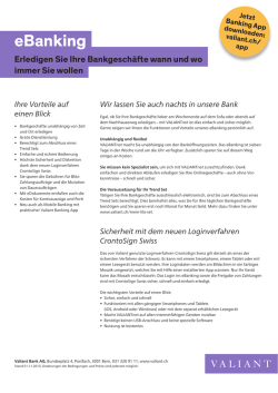eBanking - Valiant