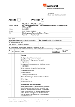 Protokoll 3. Sitzung Ortskernentwicklung/Bauliche - Fluorn