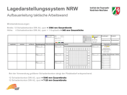 Die taktische Arbeitswand - Institut der Feuerwehr Nordrhein