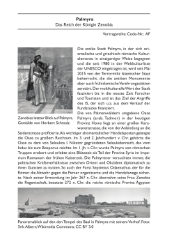 Palmyra Das Reich der Königin Zenobia