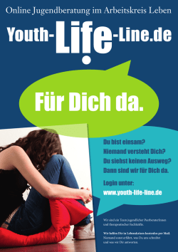 Du bist einsam? Niemand versteht Dich? Du siehst keinen Ausweg