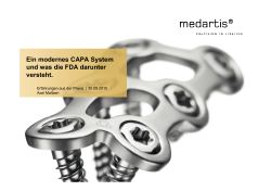 Ein modernes CAPA System und was die FDA darunter versteht.