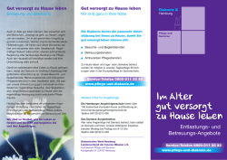 Im Alter gut versorgt zu Hause leben