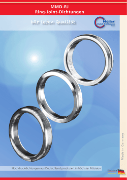 Ring-Joint-Dichtungen-Datenblatt - M&ouml;ller