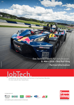 Das Technikerlebnis für Schulklassen. 8. März 2016 • Red Bull Ring