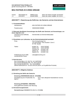 MSDS MOLYKOTE 55 O Ring ger